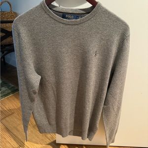 Polo Ralph Lauren Merino Wool Grey Crew Neck Sweater - Medium - New w/o Tags